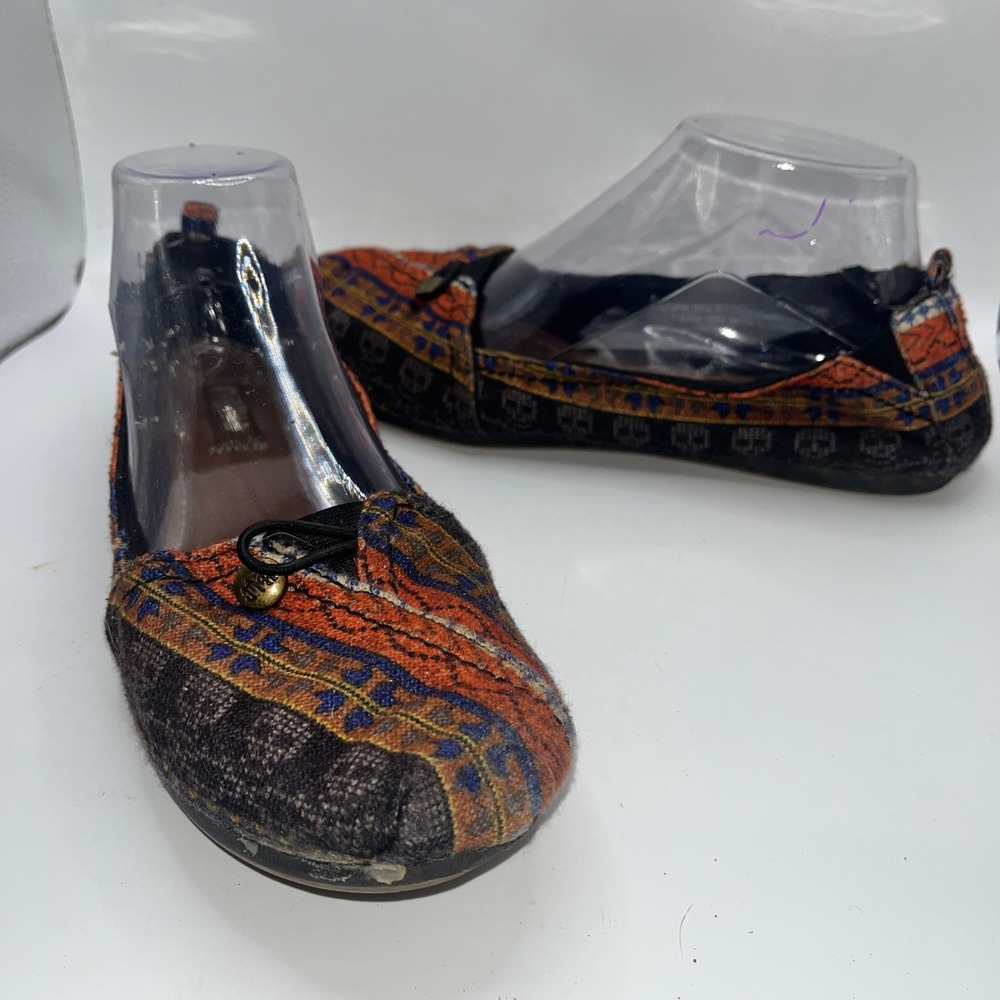Mad Love Womens 9 Boho Tapestry Tribal Print Ballet‎ Flats Bohemian Hippie Chic